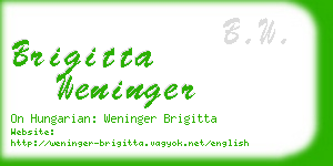 brigitta weninger business card